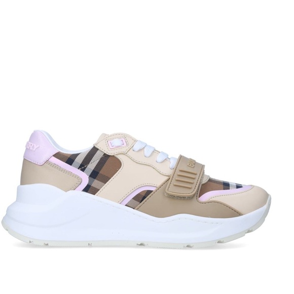 BURBERRY Lf Ramsey L Story 35 Sneakers - Multi Leather - Picture 3 of 16